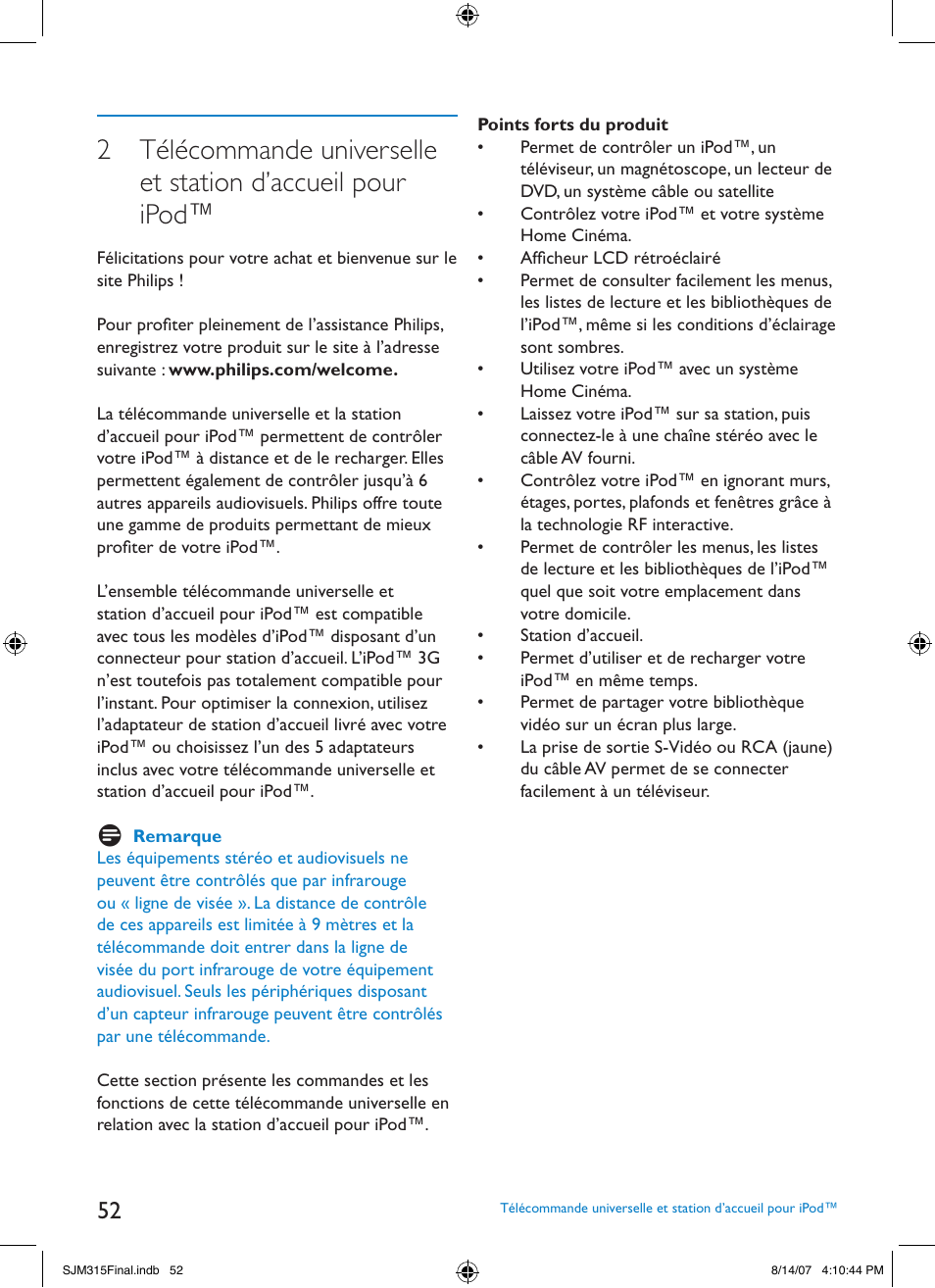 Philips SJM3151 User Manual | Page 52 / 325