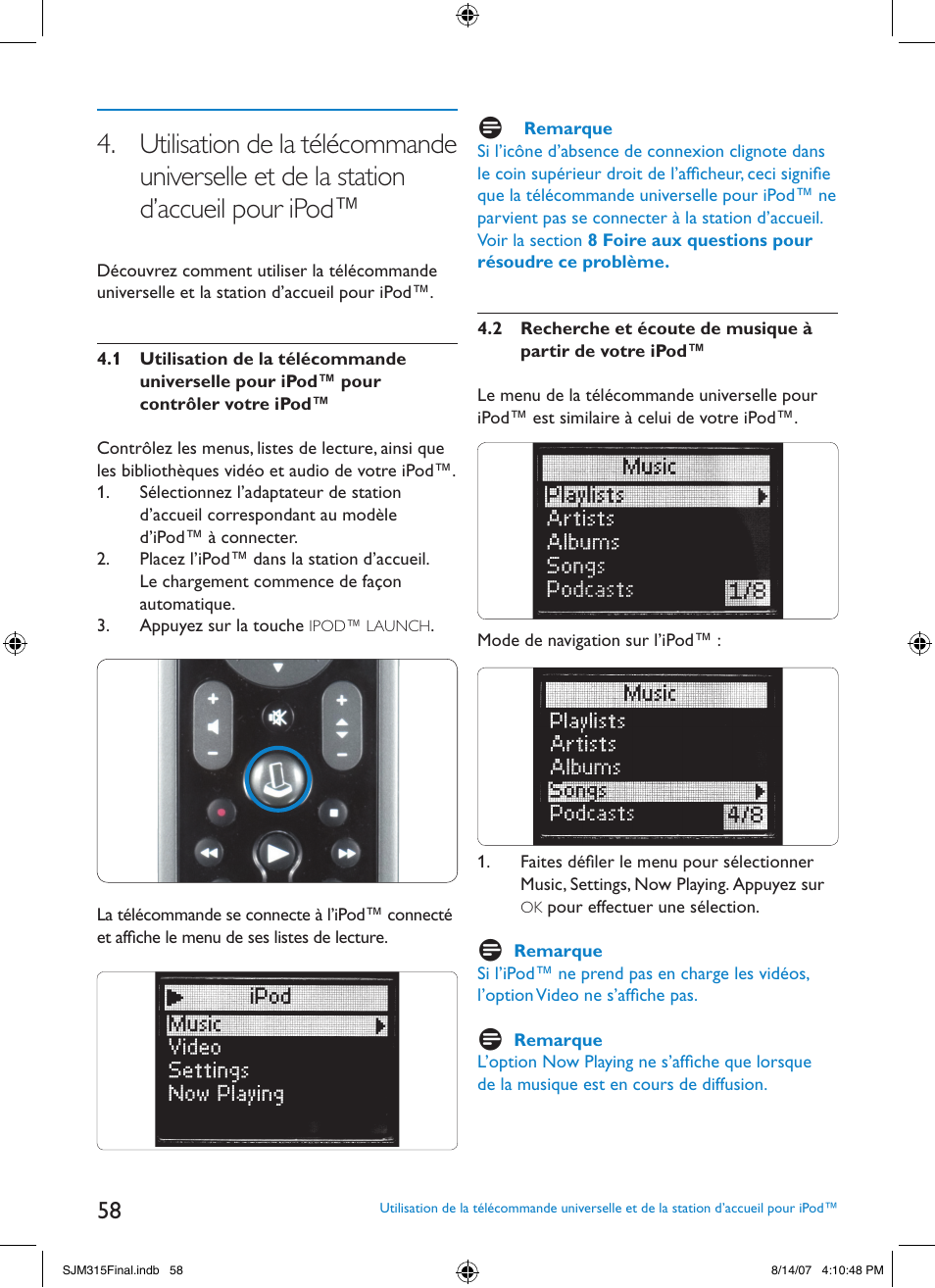 Philips SJM3151 User Manual | Page 58 / 325