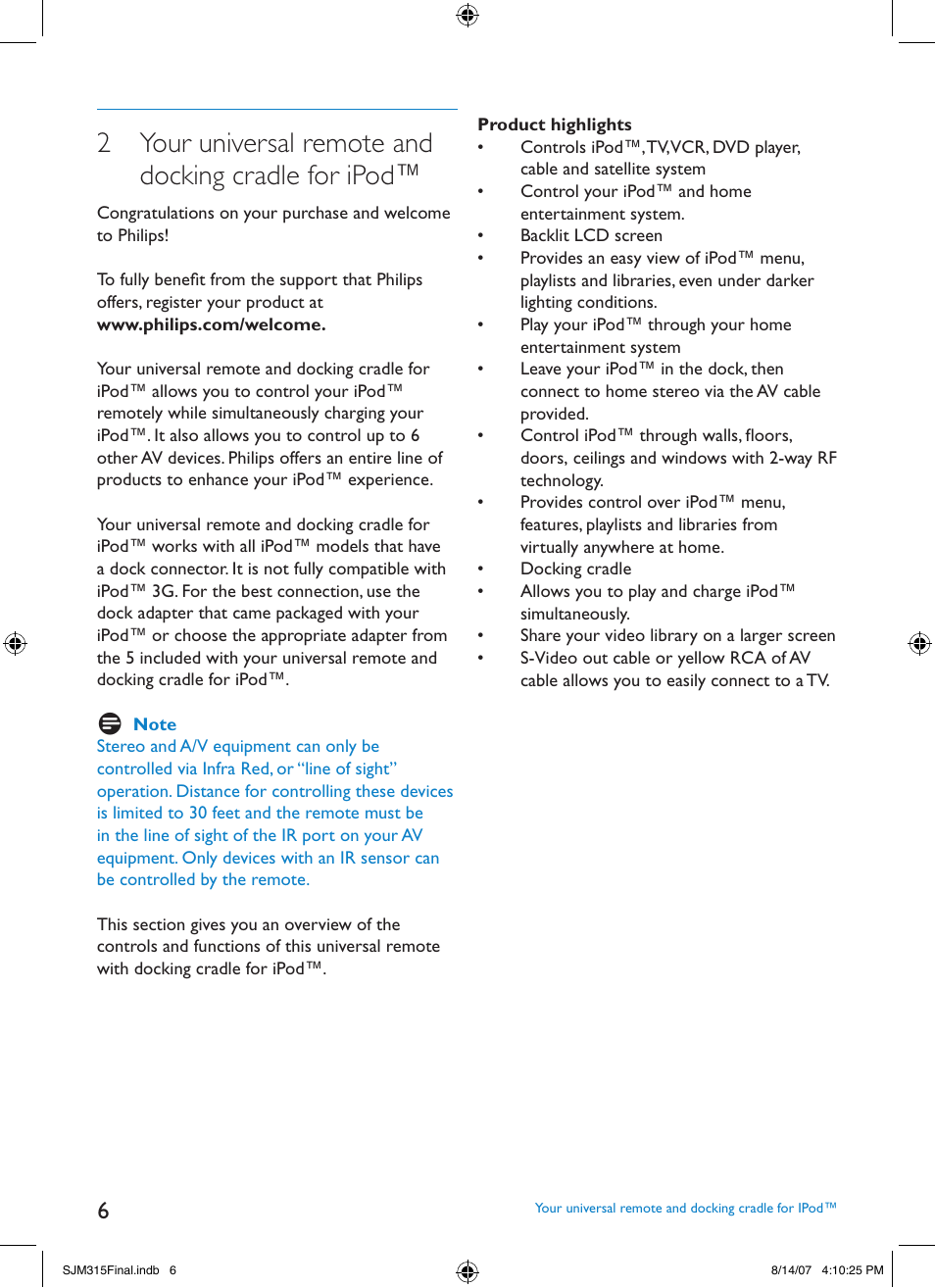 Philips SJM3151 User Manual | Page 6 / 325