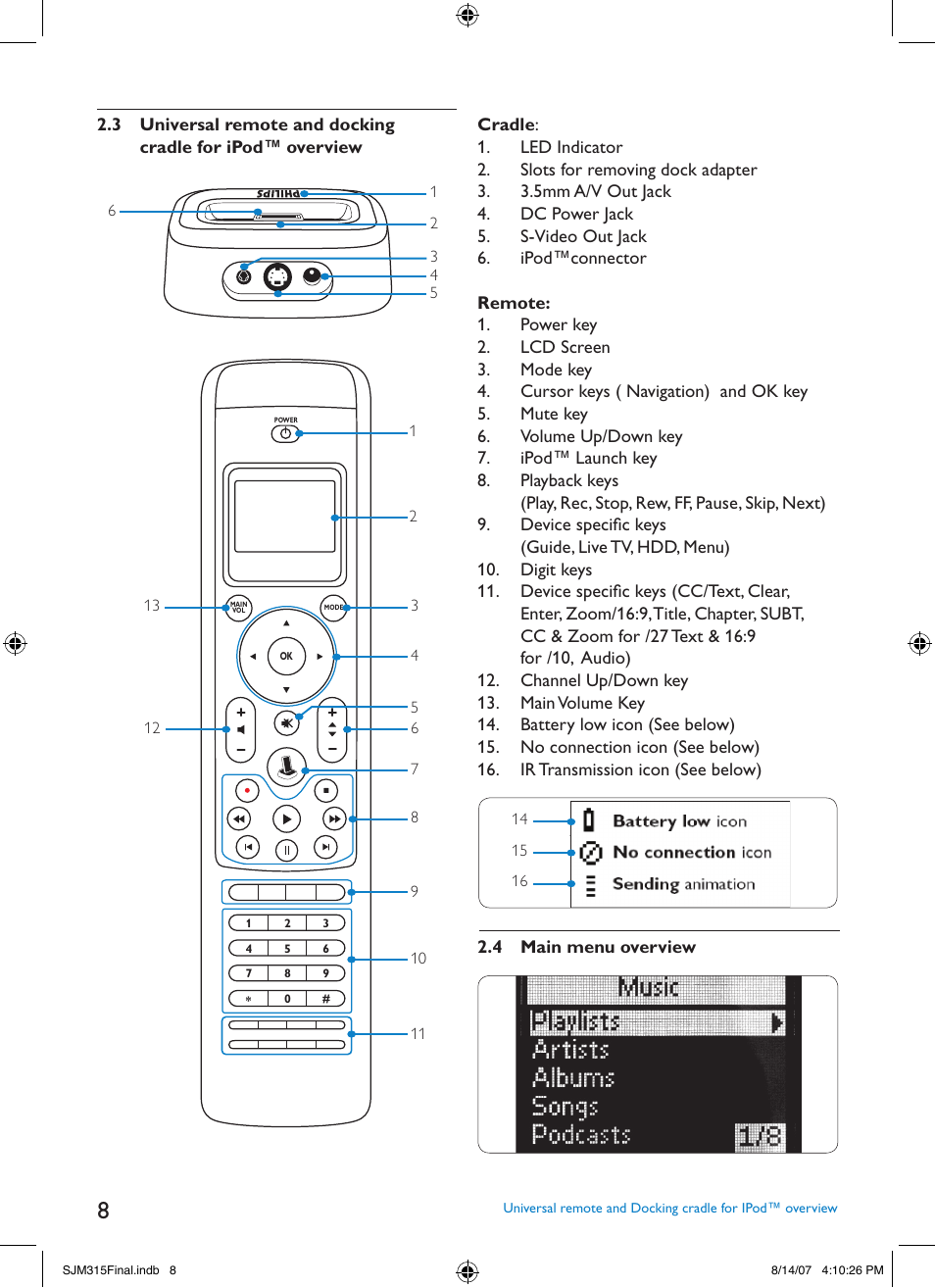 Philips SJM3151 User Manual | Page 8 / 325