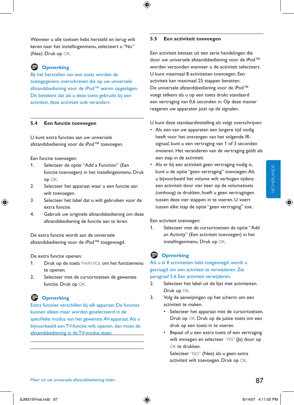 Philips SJM3151 User Manual | Page 87 / 325