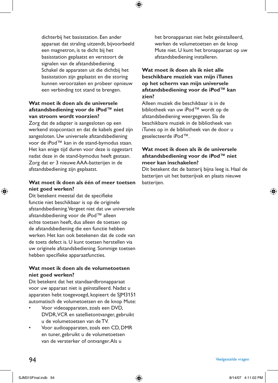 Philips SJM3151 User Manual | Page 94 / 325