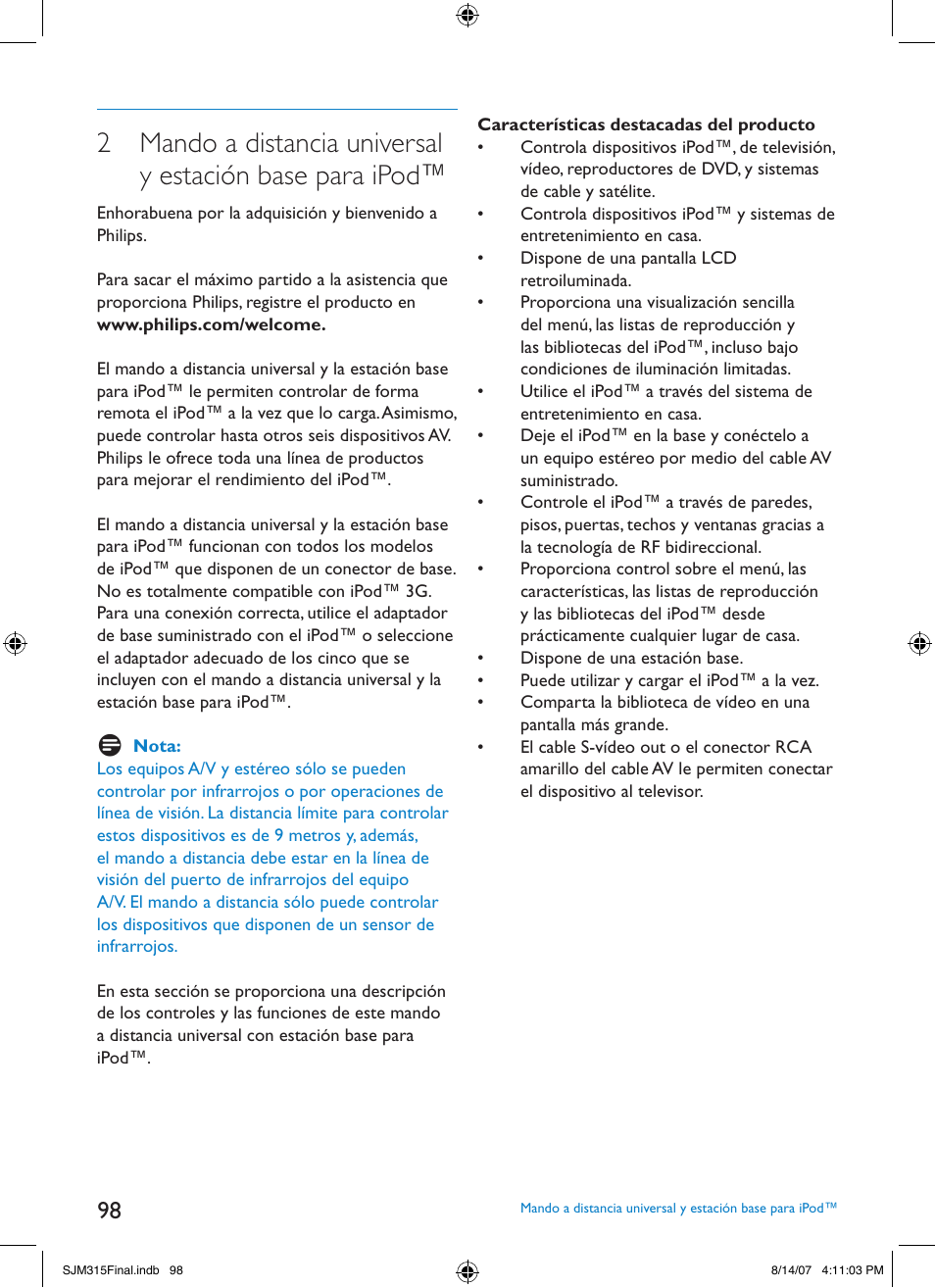 Philips SJM3151 User Manual | Page 98 / 325