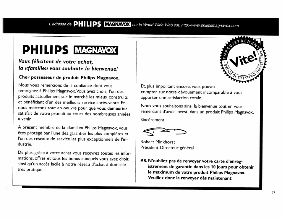 Philips, Magnavox | Philips FW390C User Manual | Page 27 / 74