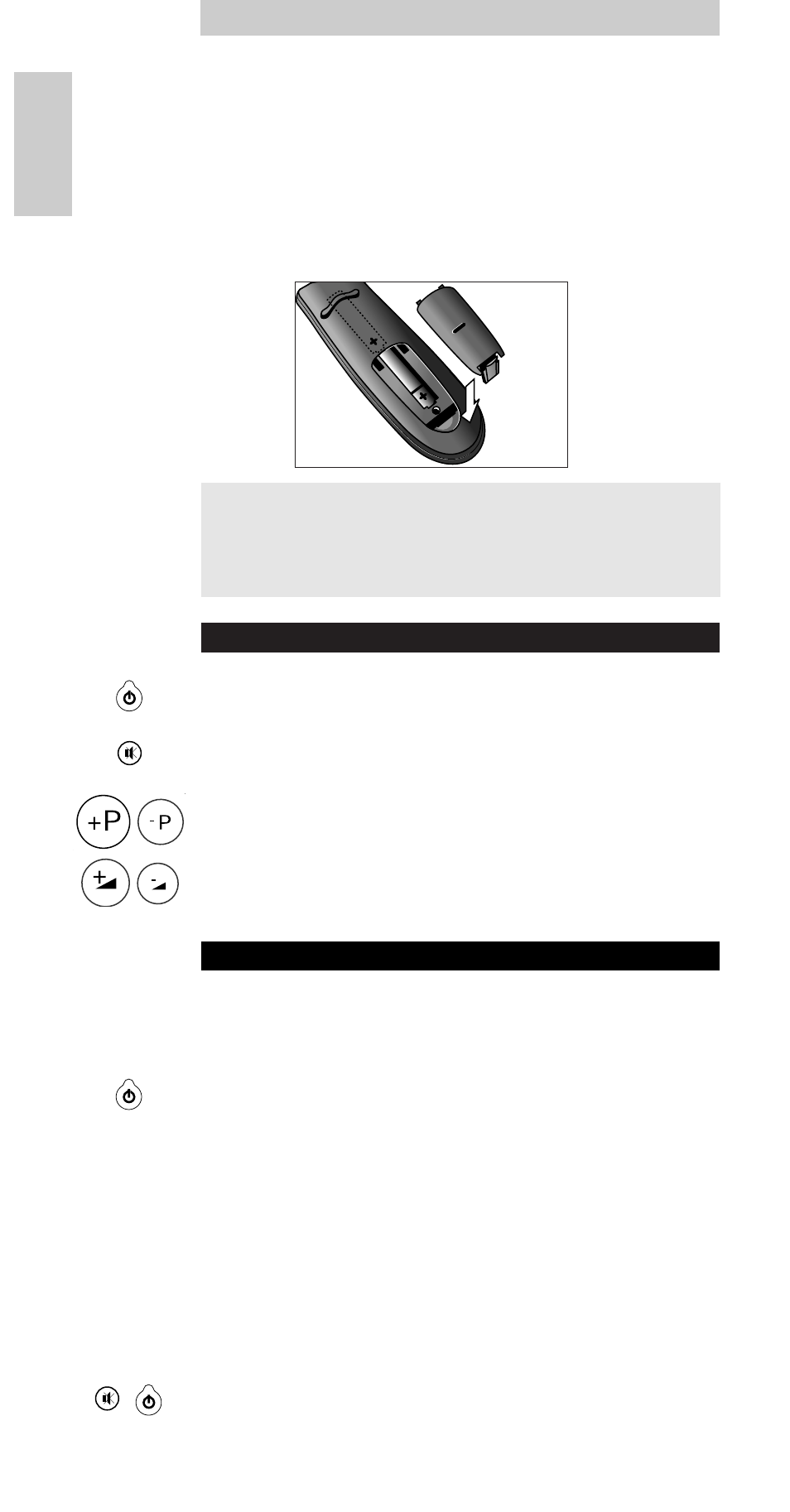 Installing the batteries, Keys & functions, Set-up for use | Your tv is a philips brand, Instructions for use | Philips sbc ru 110 User Manual | Page 2 / 20