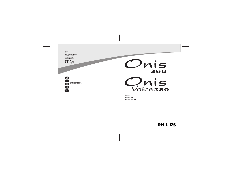 Philips Onis 300 Vox User Manual | 47 pages