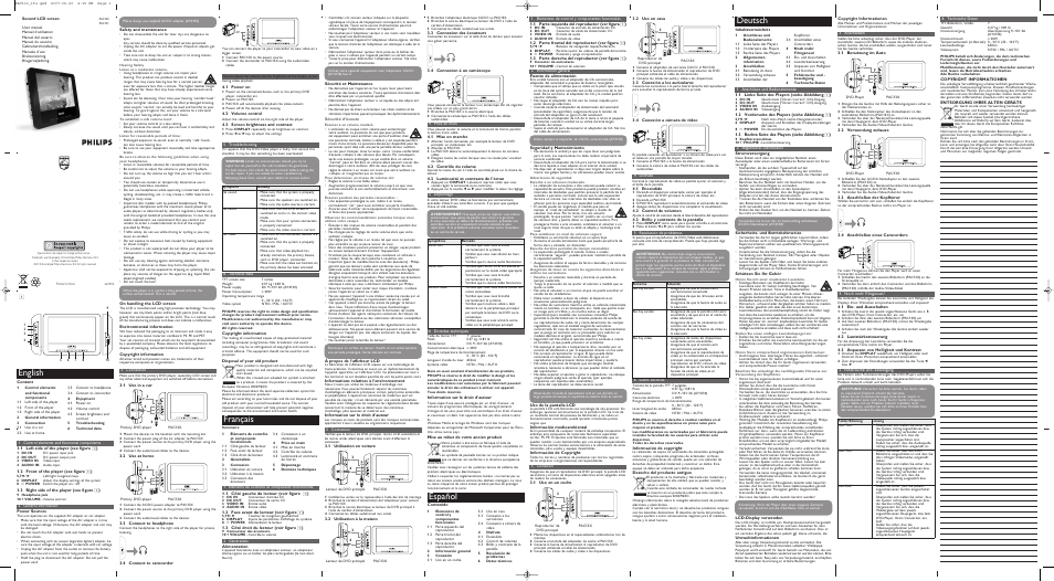 Philips PAC130 User Manual | 4 pages