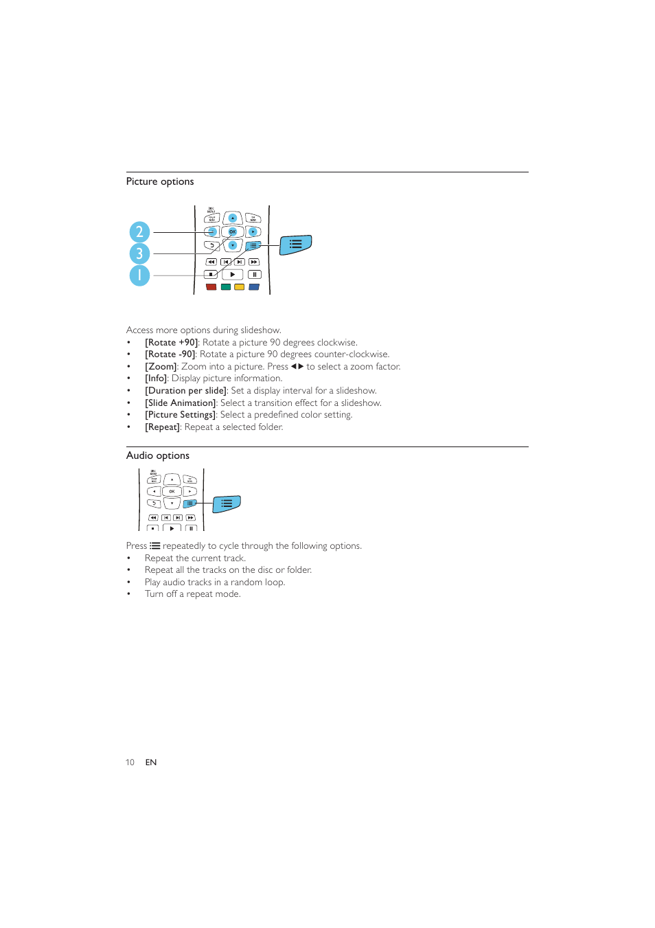 Philips BDP2600 User Manual | Page 10 / 48