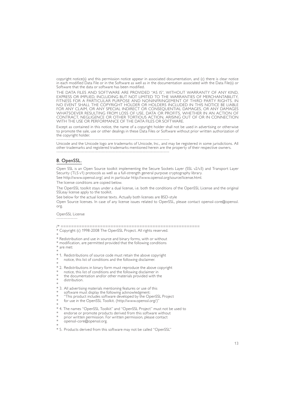 Openssl | Philips BDP2600 User Manual | Page 37 / 48