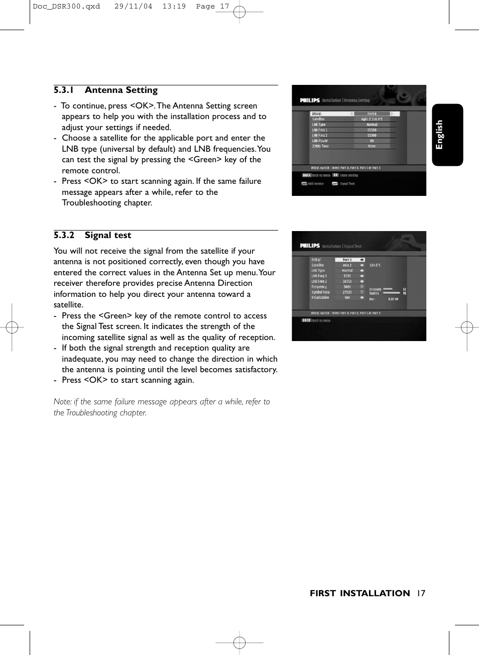 Philips DSR 300/00 User Manual | Page 17 / 38