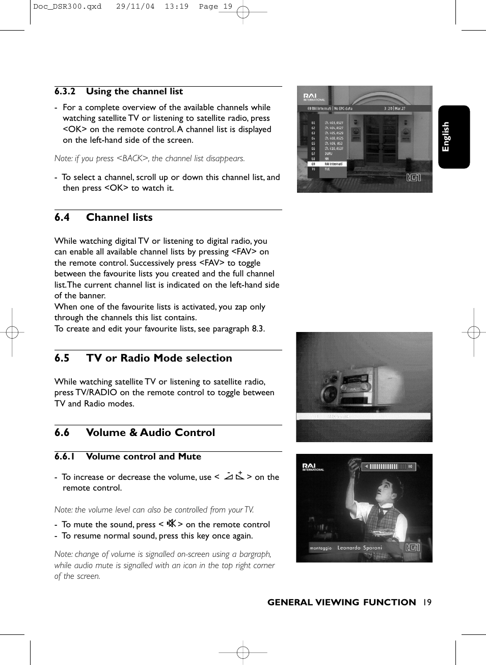 Philips DSR 300/00 User Manual | Page 19 / 38