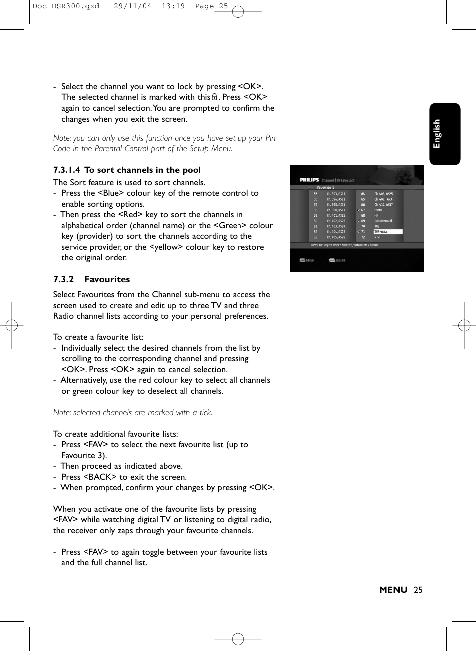 Philips DSR 300/00 User Manual | Page 25 / 38