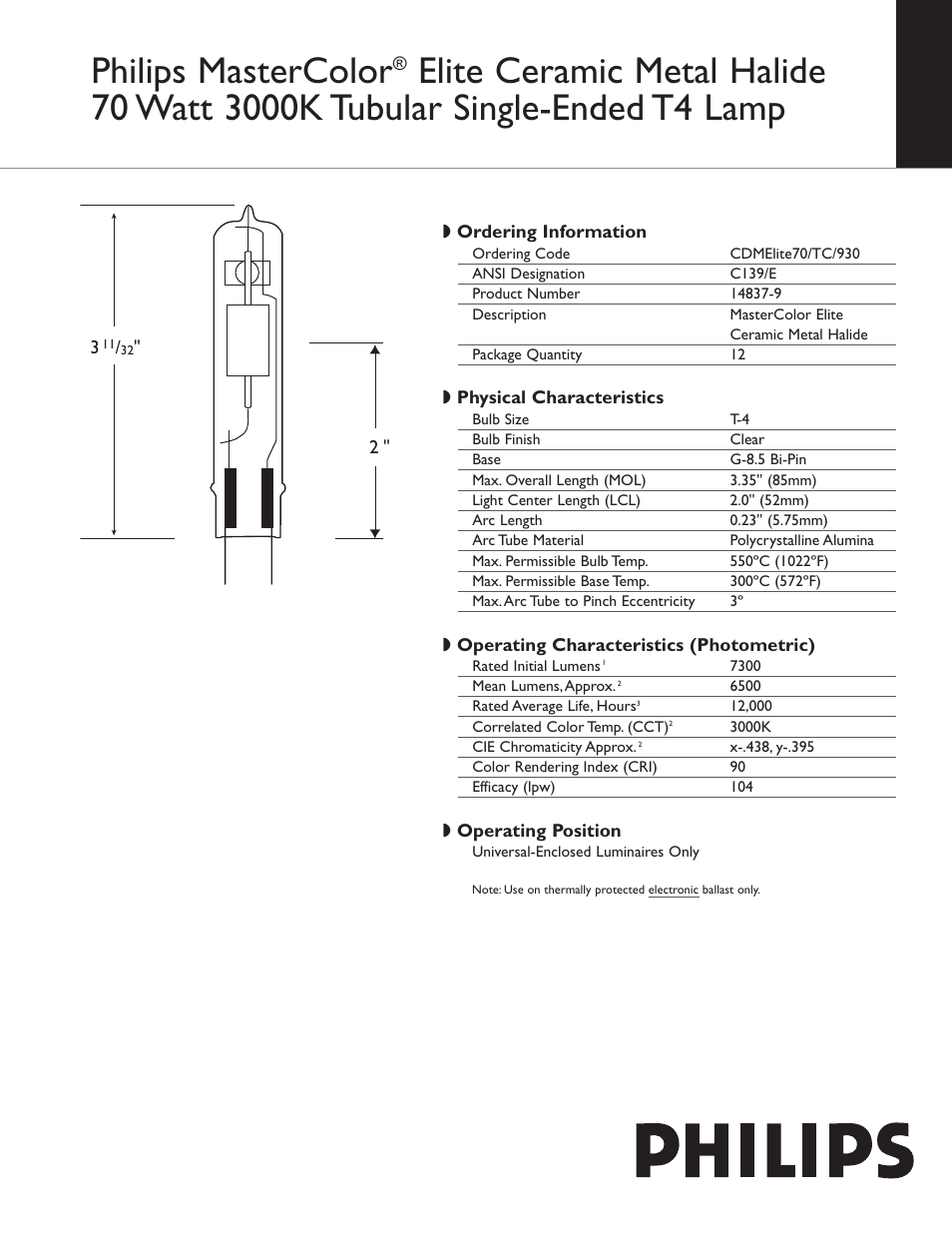 Philips 14837-9 User Manual | 2 pages