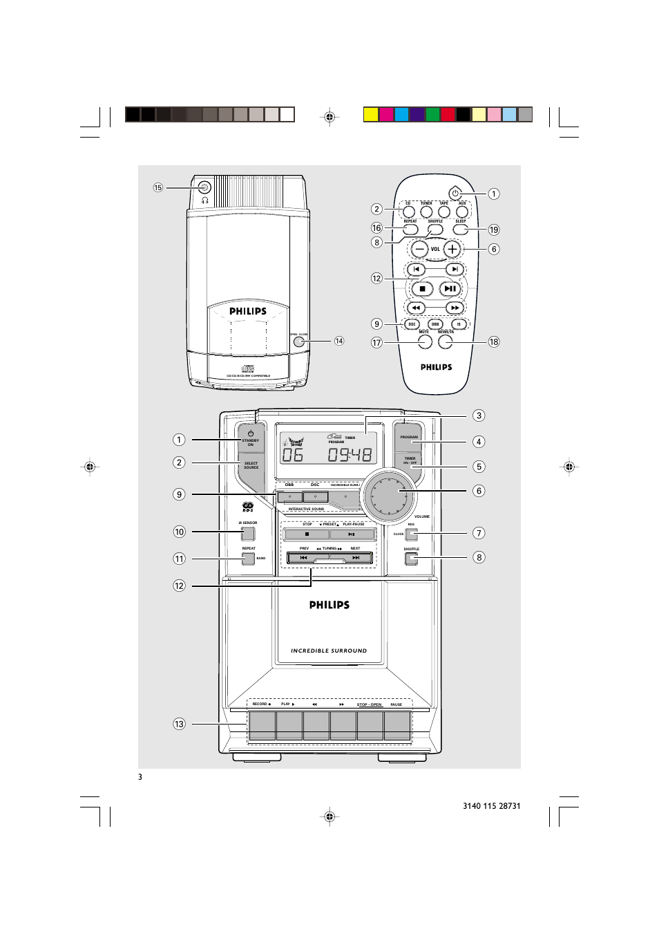 Philips MC-110 User Manual | Page 3 / 22