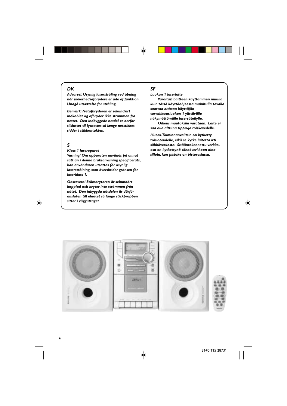 Philips MC-110 User Manual | Page 4 / 22