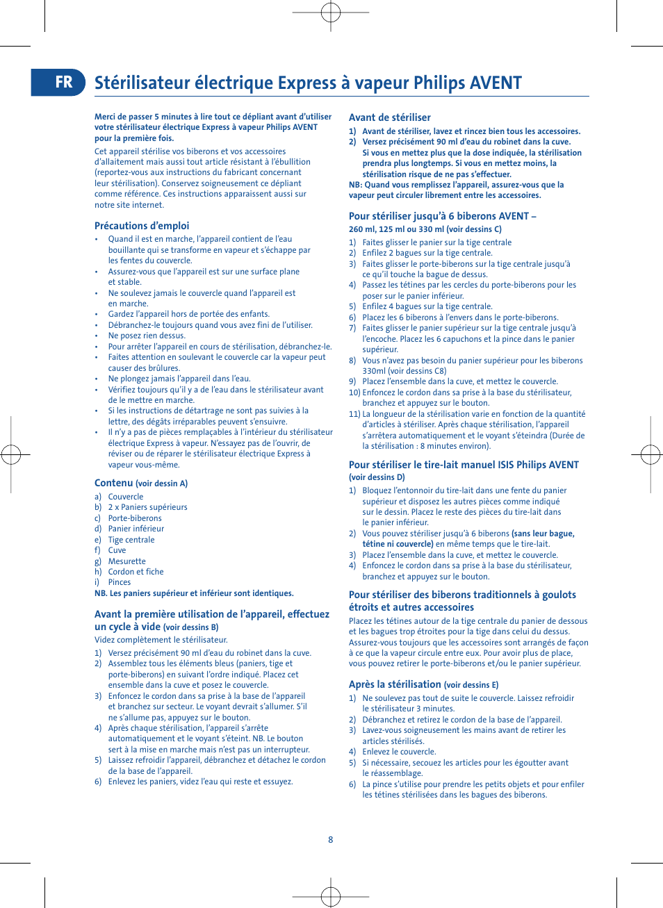 Philips Electric Steam Sterilizer SCF274/34 User Manual | Page 6 / 14