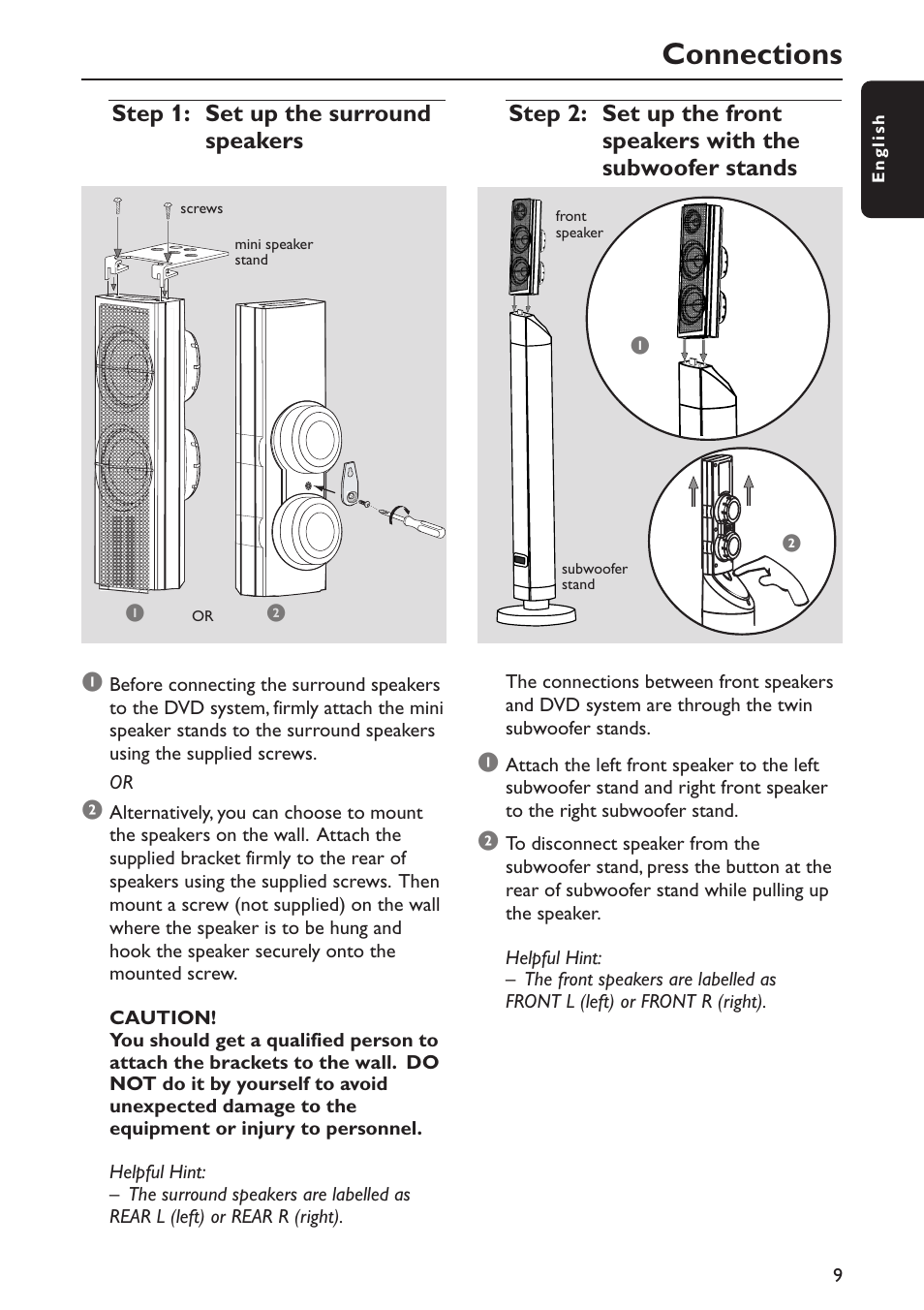 Connections | Philips MX5800SA/22S User Manual | Page 9 / 47