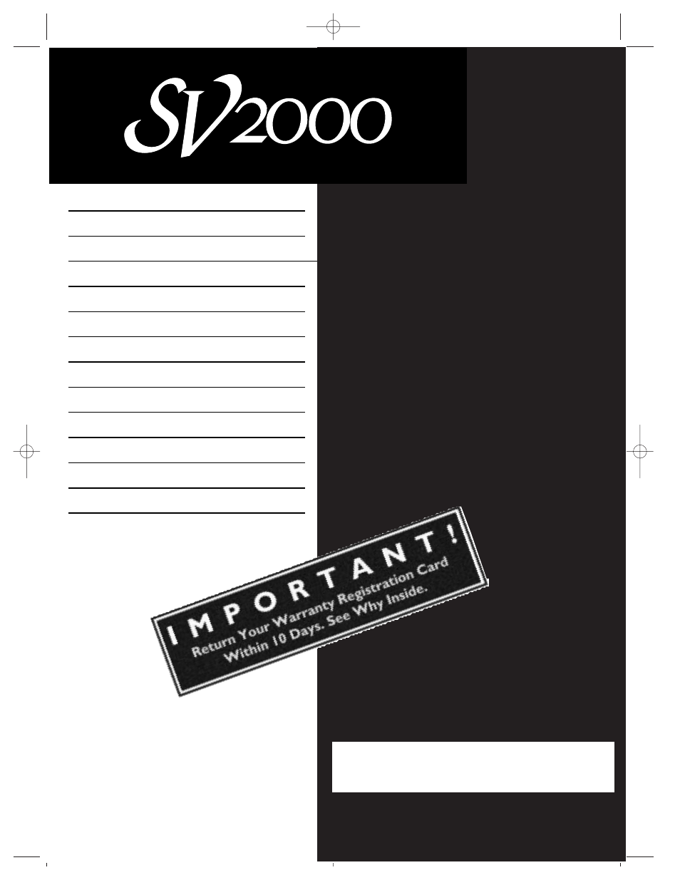 Philips SVZ142 User Manual | 48 pages