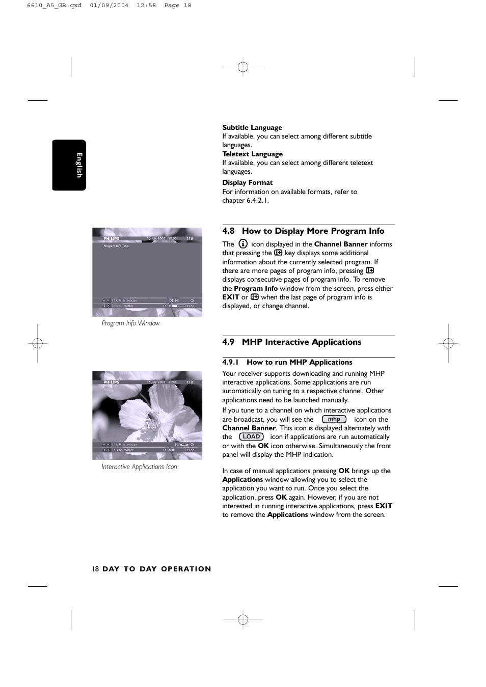 Philips DTR6610 User Manual | Page 20 / 45