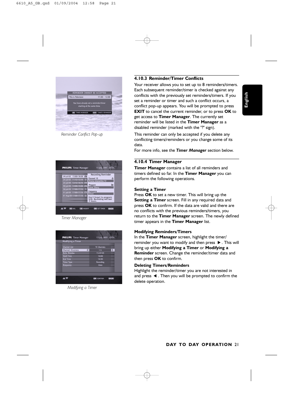 Philips DTR6610 User Manual | Page 23 / 45