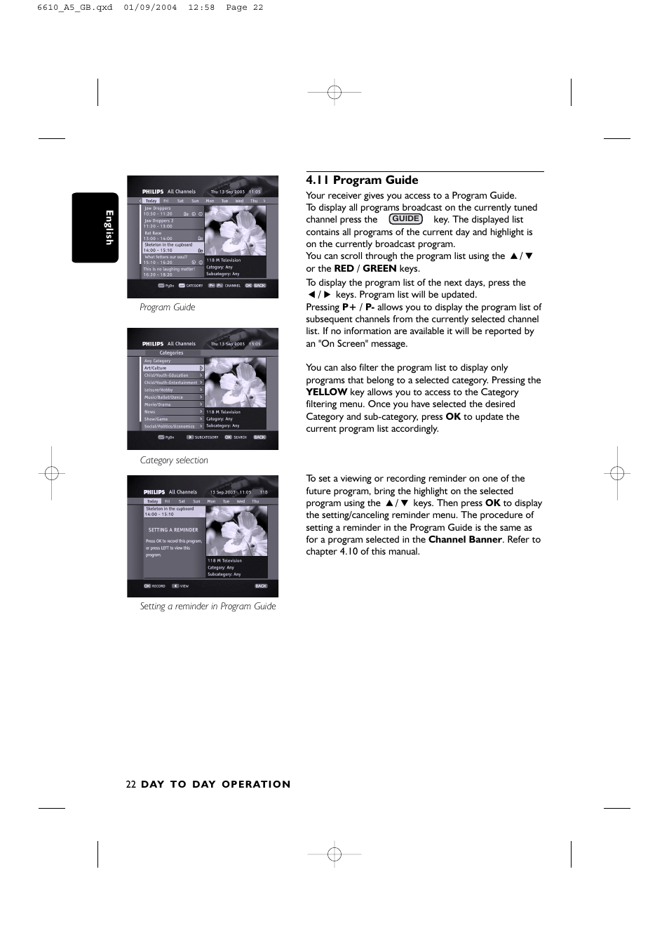 Philips DTR6610 User Manual | Page 24 / 45