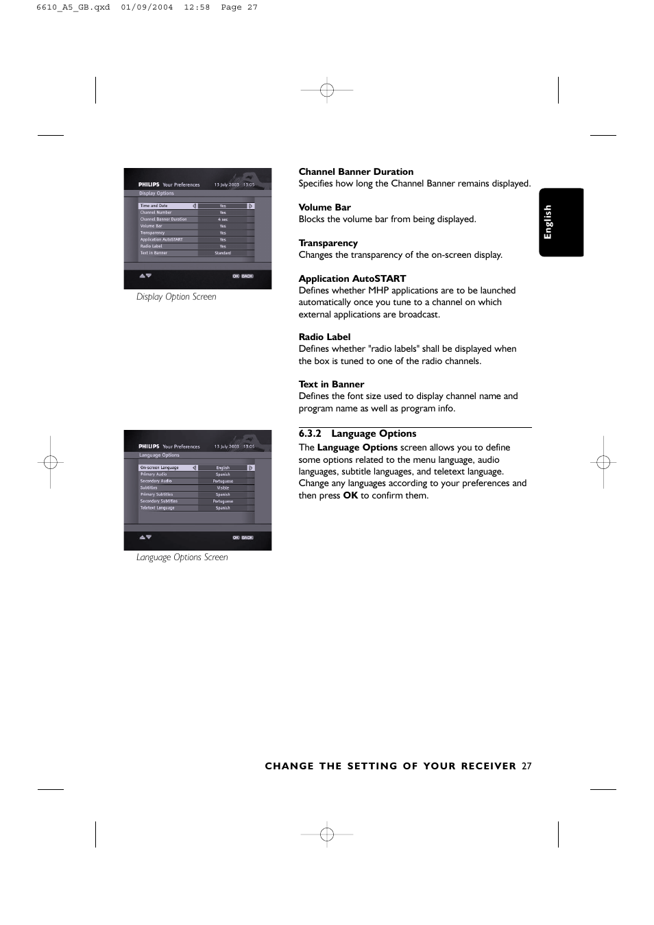 Philips DTR6610 User Manual | Page 29 / 45