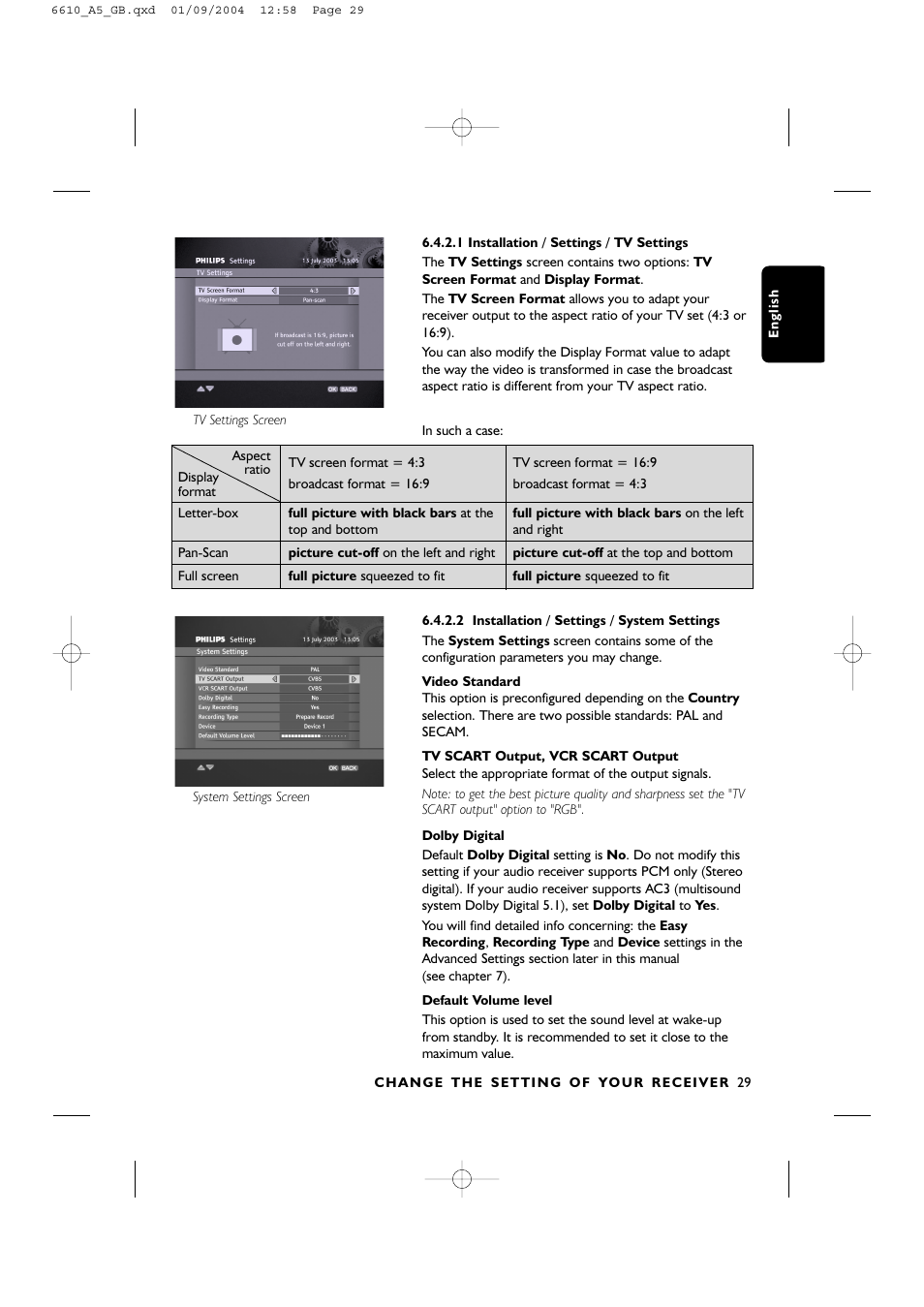 Philips DTR6610 User Manual | Page 31 / 45