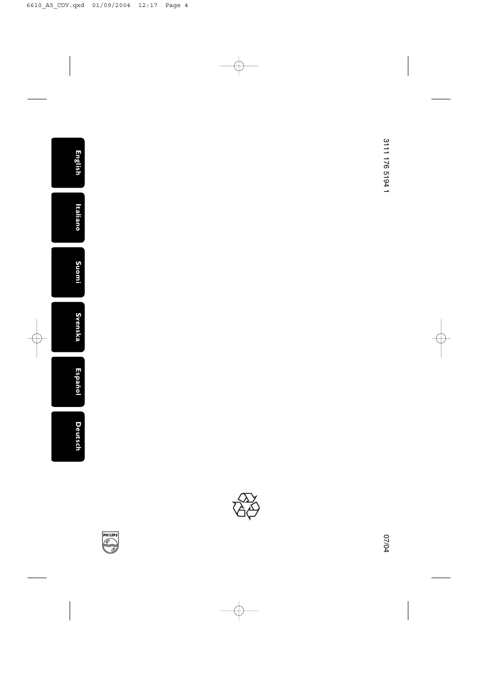 Philips DTR6610 User Manual | Page 45 / 45