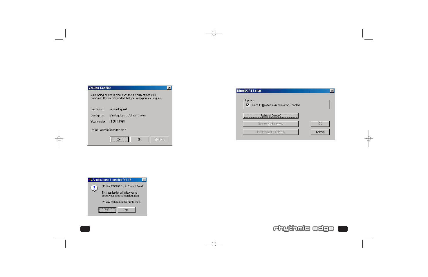 Installing rhythmic edge | Philips Rhythmic Edge PSC703 User Manual | Page 13 / 34