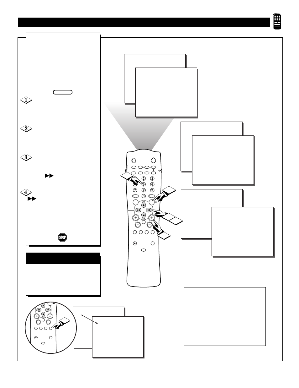 Surf c, Sing the, Hannel | Ontrol, A/ch b, Utton | Philips TP3684C1 User Manual | Page 35 / 52