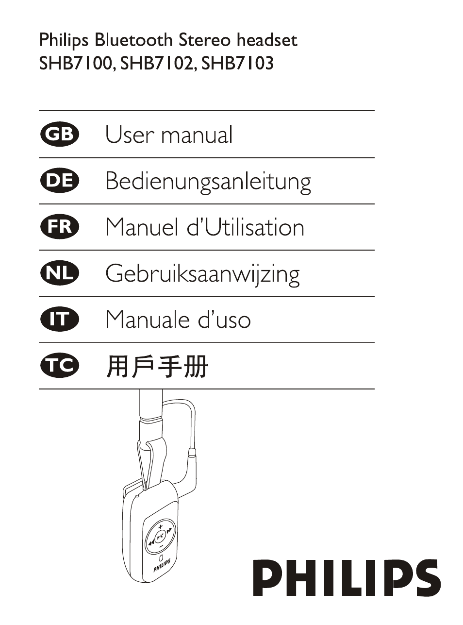 Philips SHB7103 User Manual | 107 pages