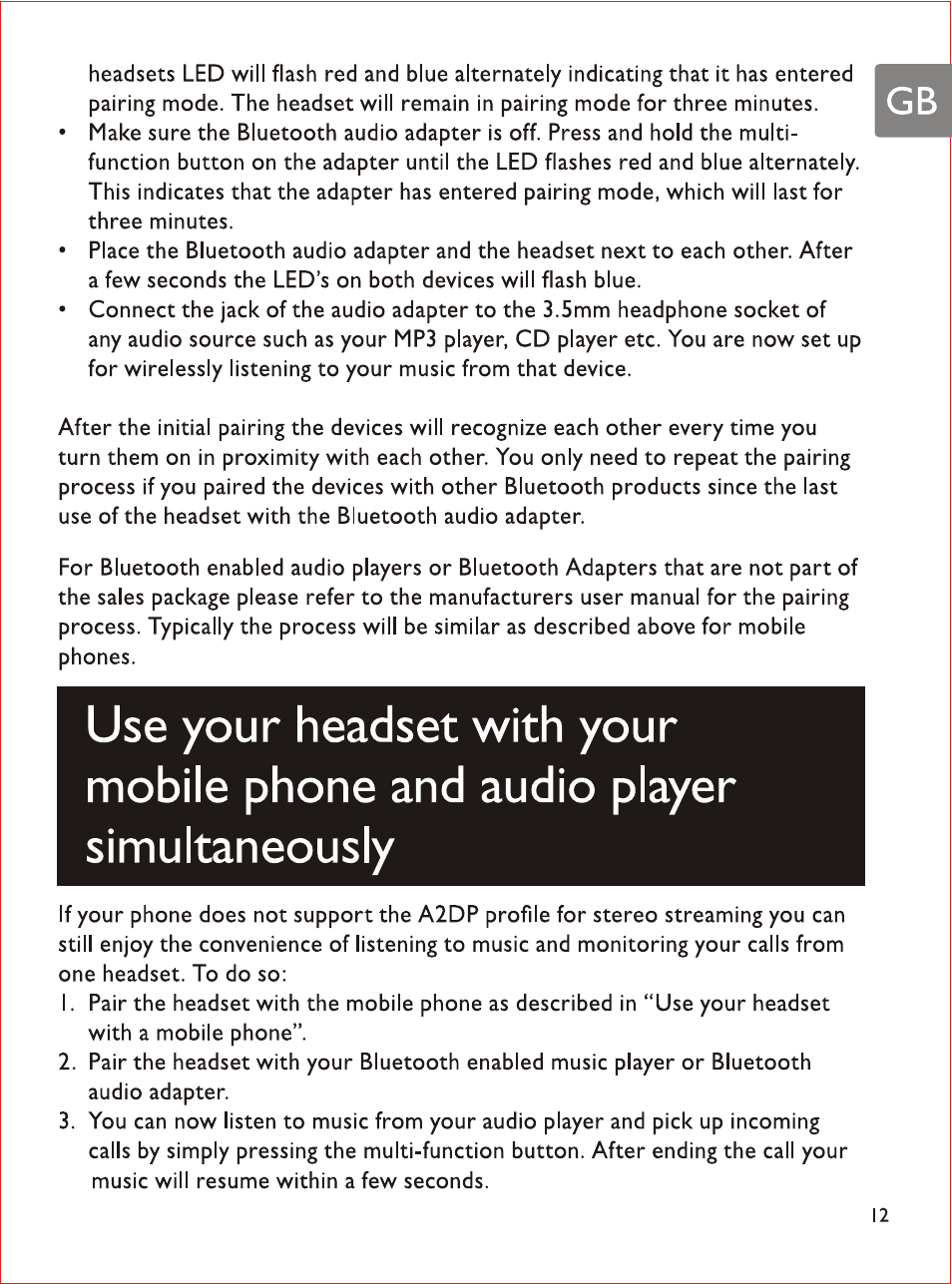 Philips SHB7103 User Manual | Page 14 / 107