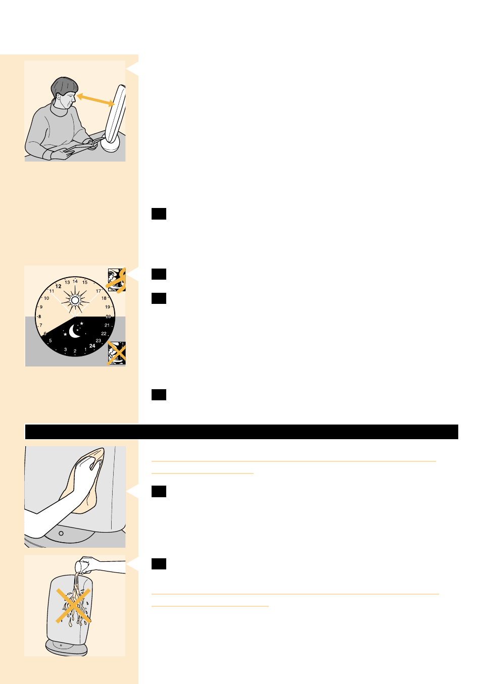 Philips Bright Light Ener gy HF3304 User Manual | Page 40 / 56