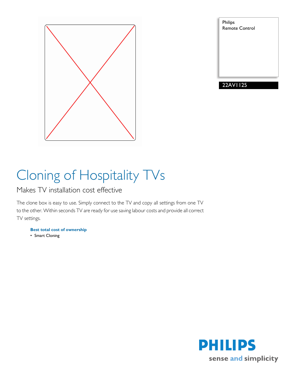 Philips 22AV1125 User Manual | 2 pages