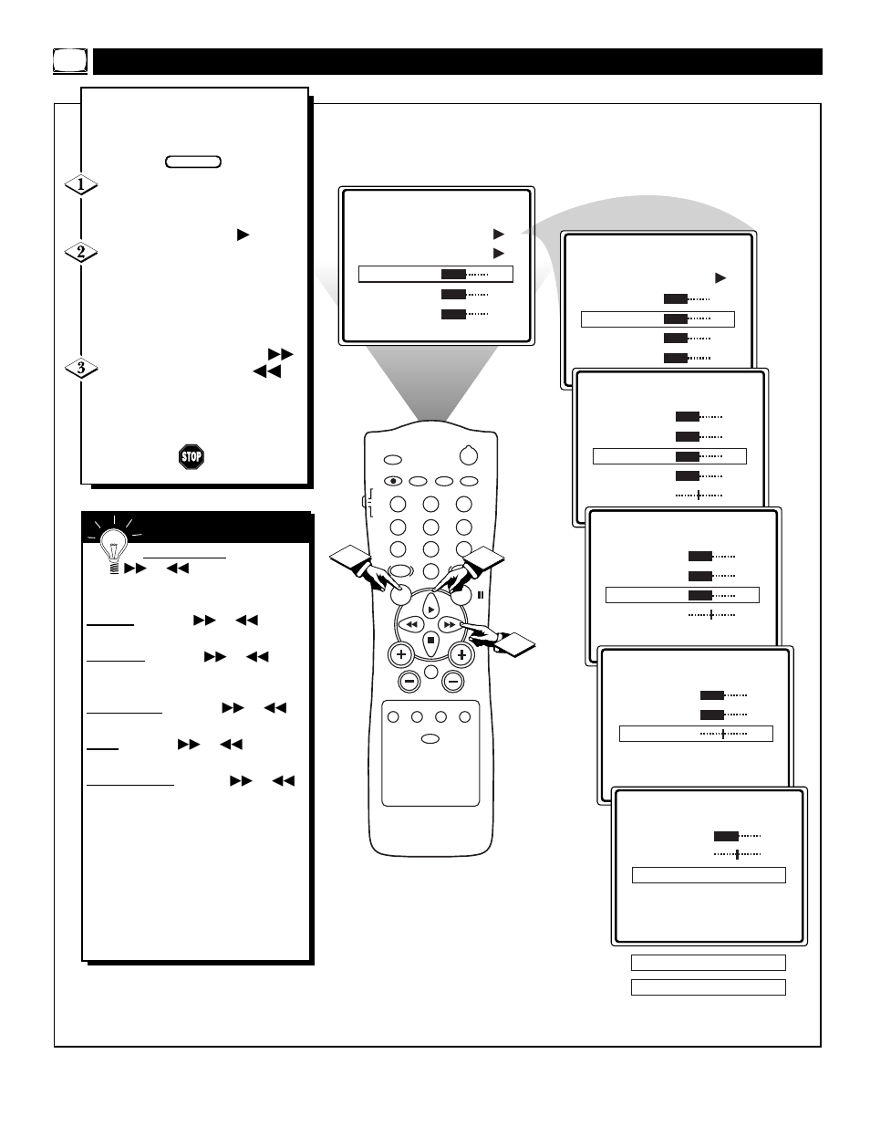 Tv p, Ow to, Djust the | Icture | Philips TP2785C1 User Manual | Page 6 / 48