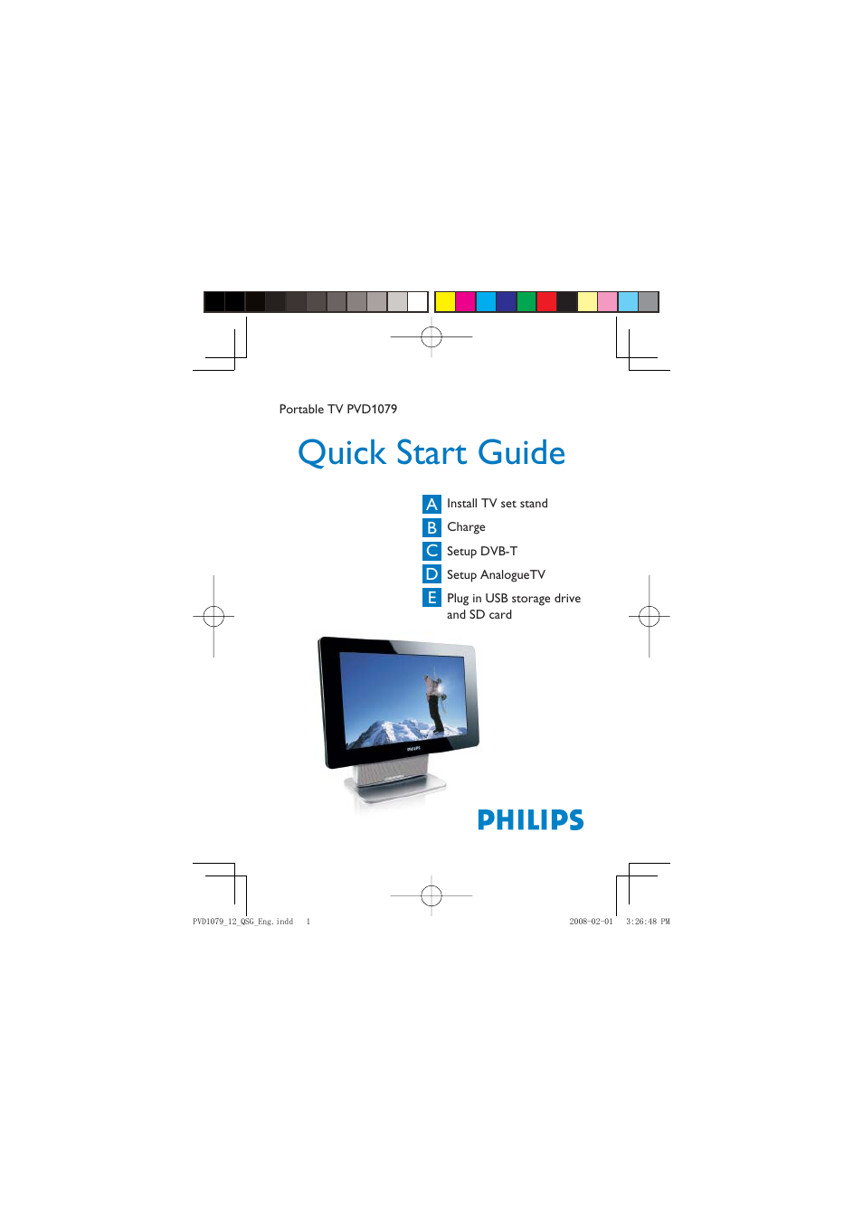 Philips PVD1079 User Manual | 6 pages