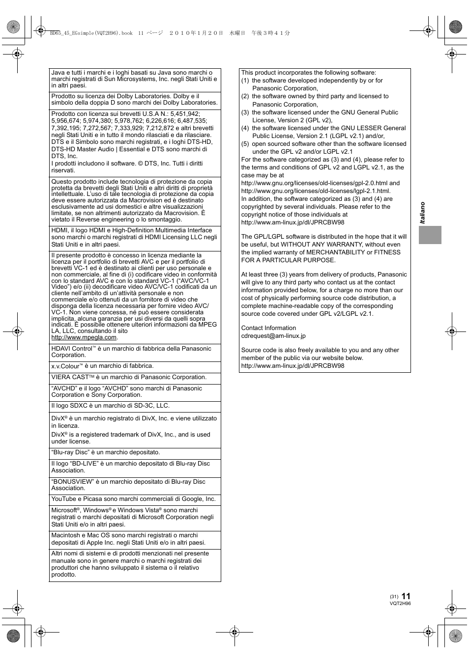 Panasonic DMPBD65 User Manual | Page 31 / 112