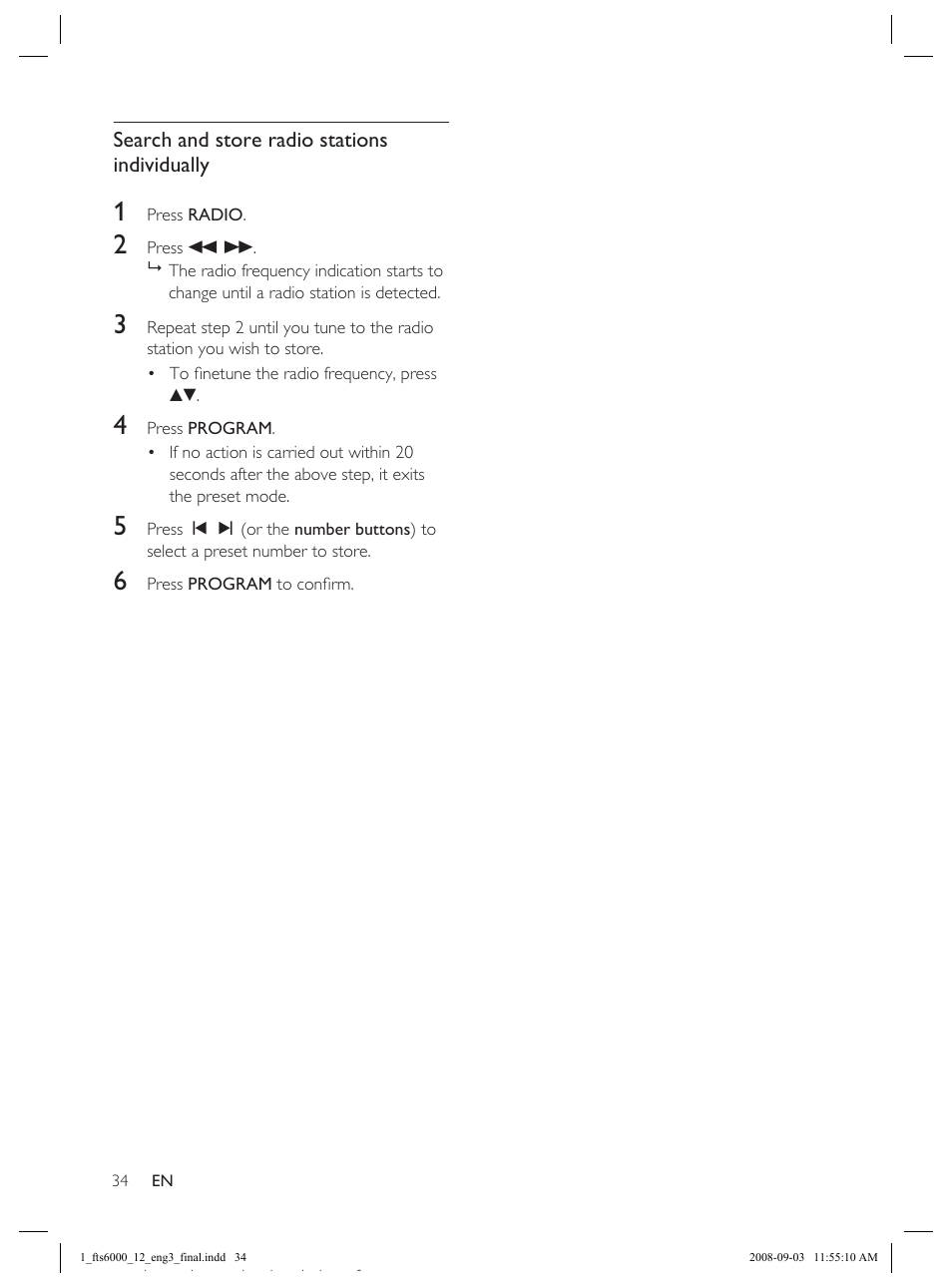 Philips Flaors 848390207 User Manual | Page 34 / 50