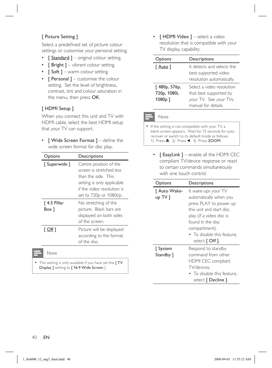Philips Flaors 848390207 User Manual | Page 40 / 50