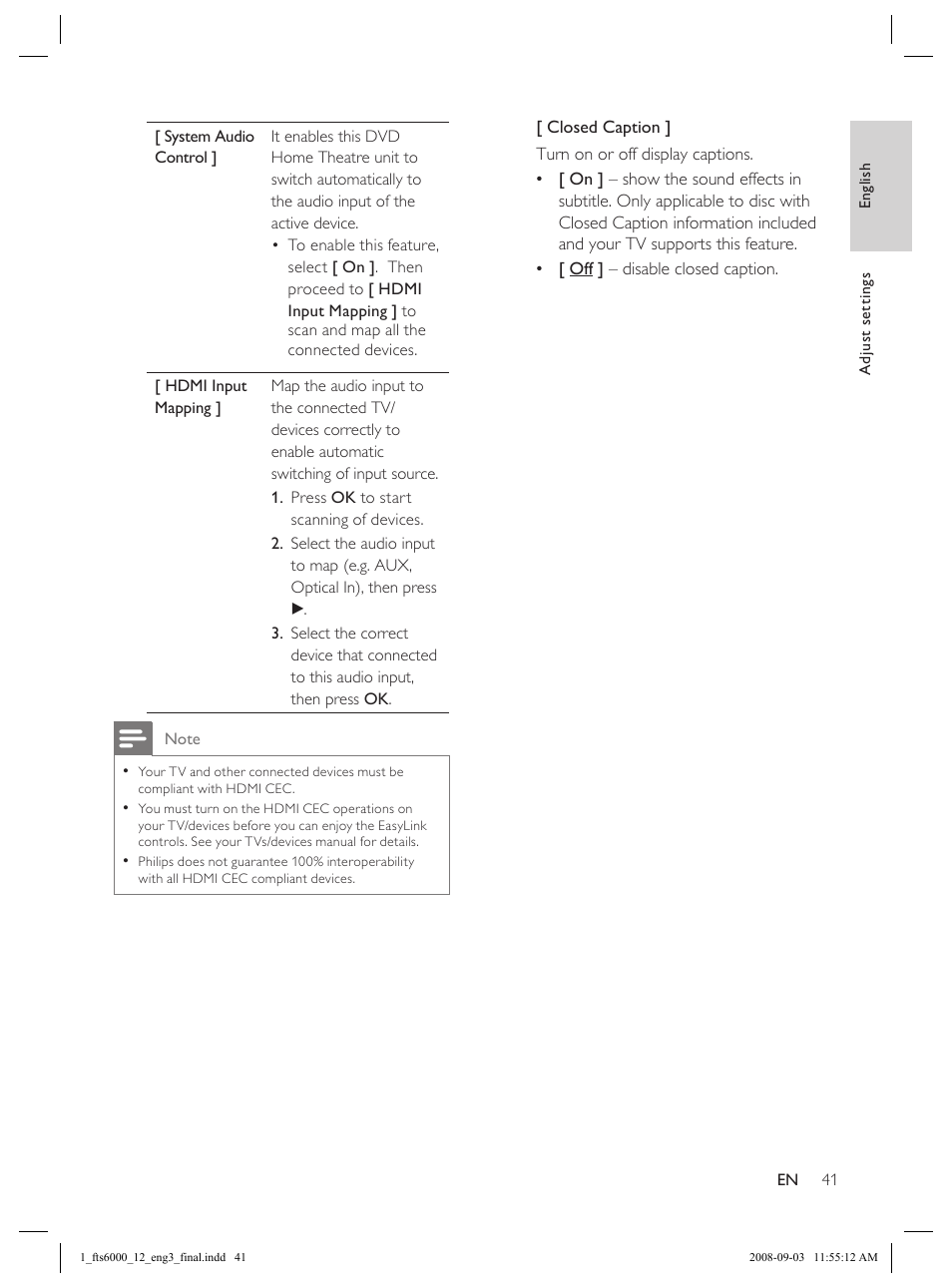 Philips Flaors 848390207 User Manual | Page 41 / 50
