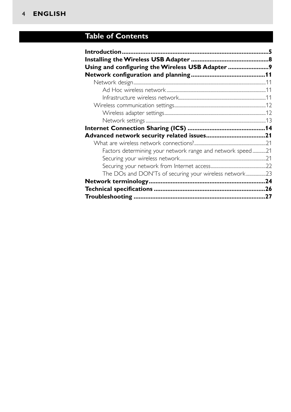 Philips CPWUA001 User Manual | Page 4 / 30