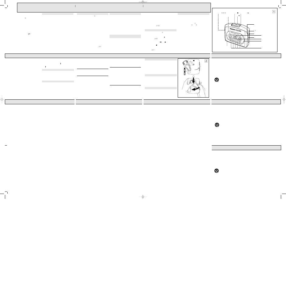 Radio band hour lock on •off tunin g min | Philips AQ 6682/17 User Manual | Page 2 / 2