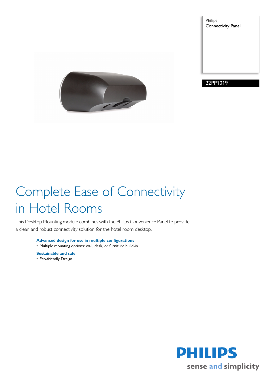 Philips 22PP1019 User Manual | 2 pages