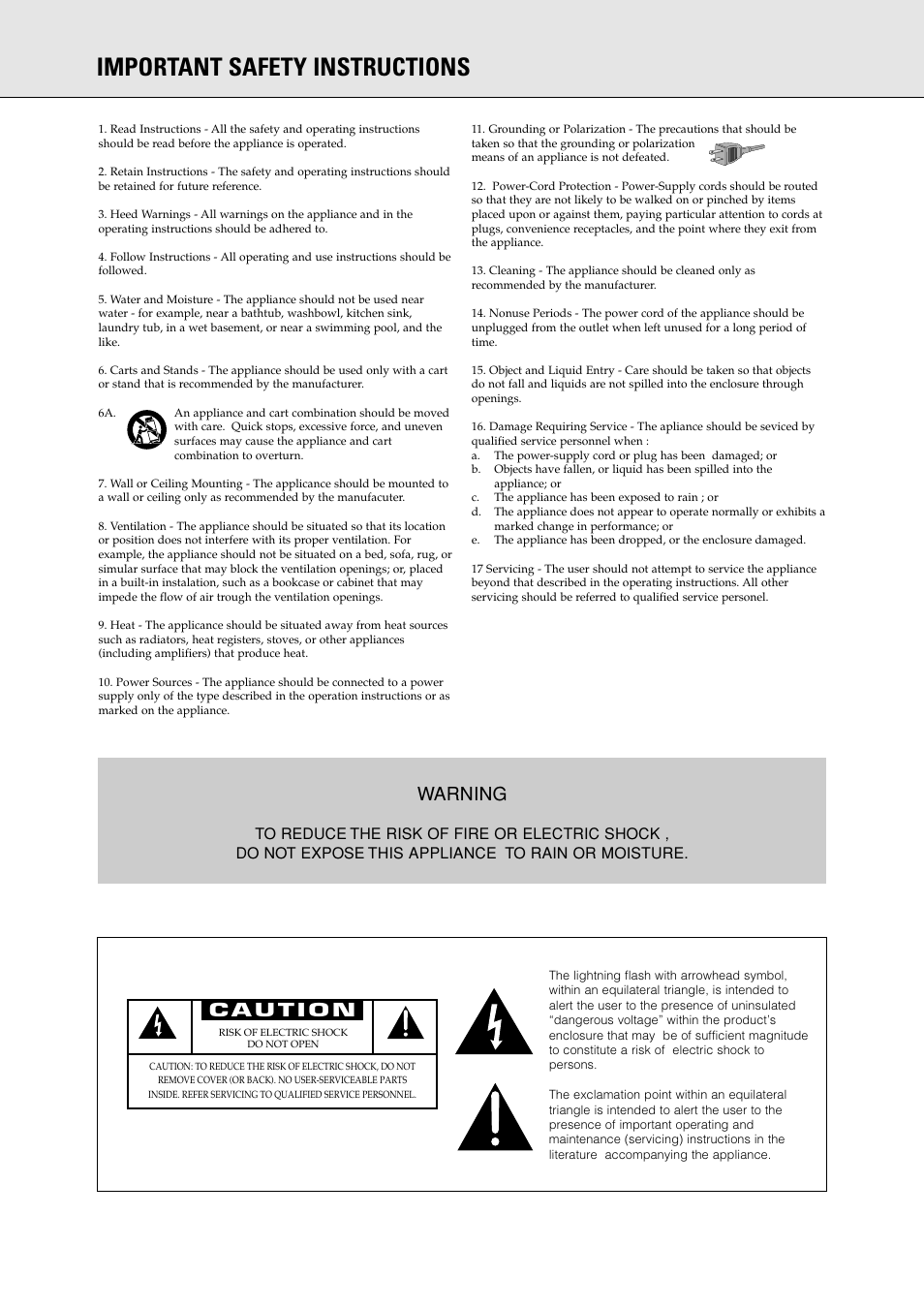 Important safety instructions, Warning | Philips CDR 560 User Manual | Page 2 / 55