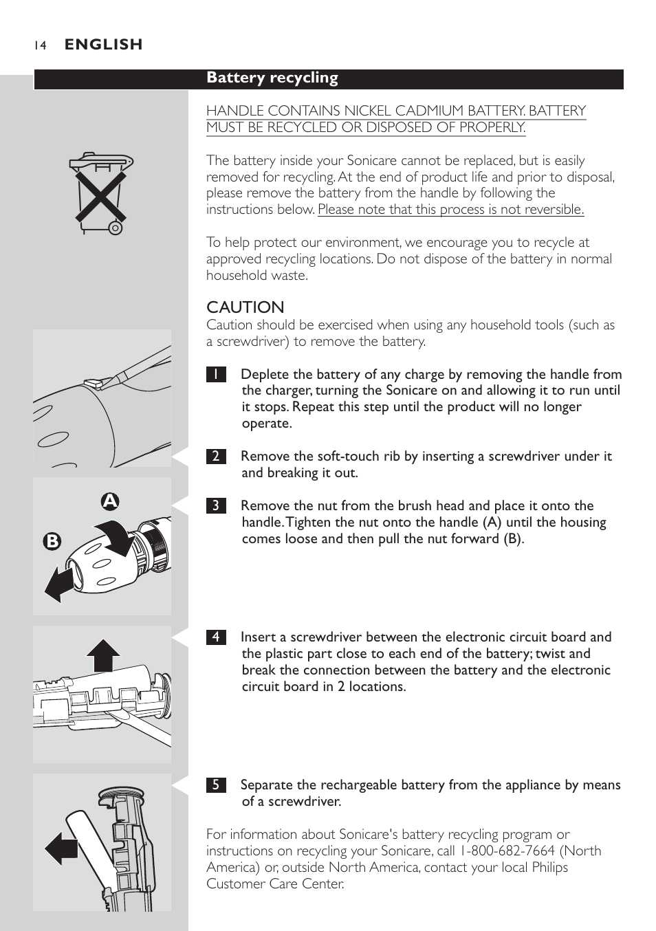 Philips Sonicare 7800 User Manual | Page 14 / 48