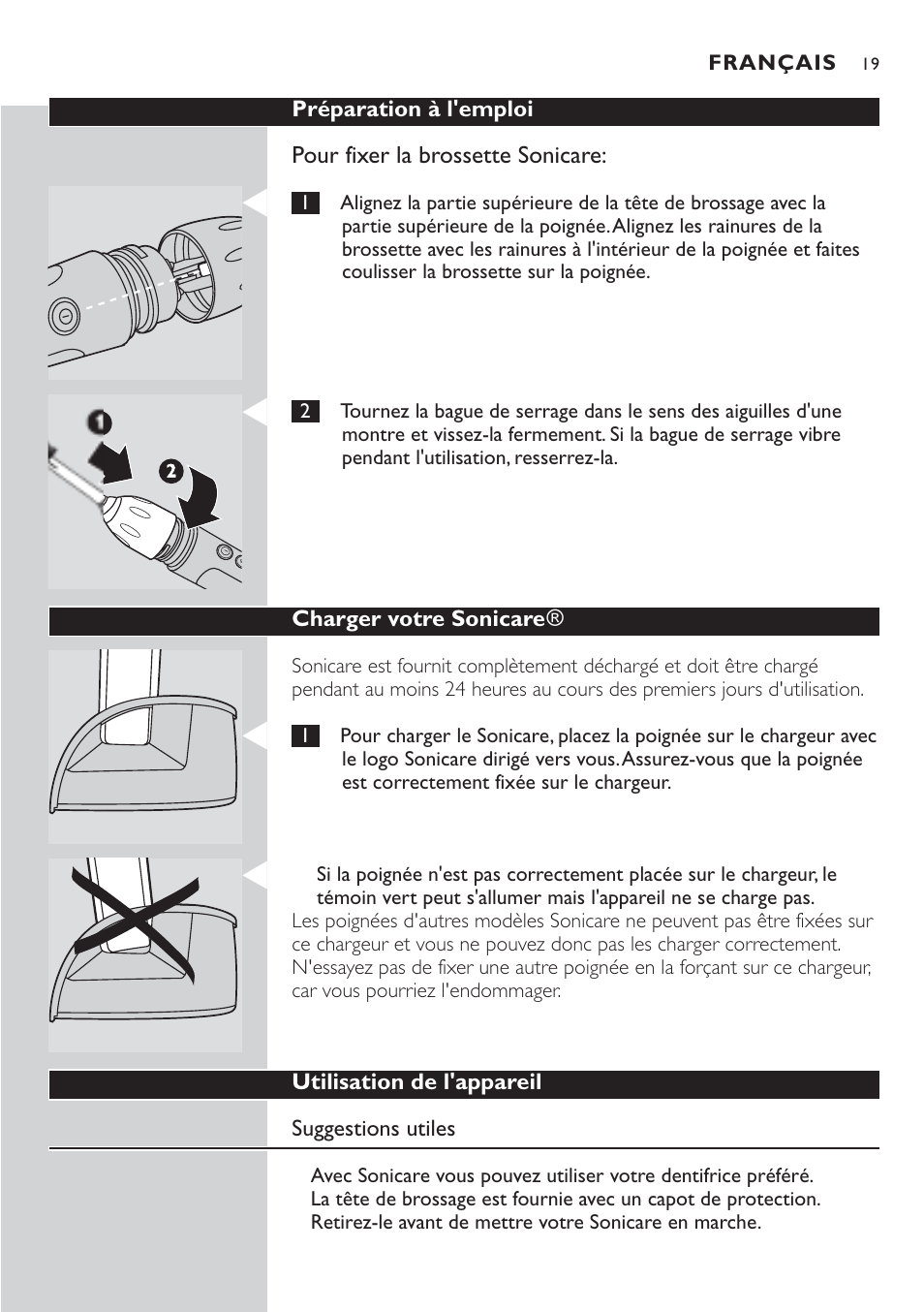 Philips Sonicare 7800 User Manual | Page 19 / 48