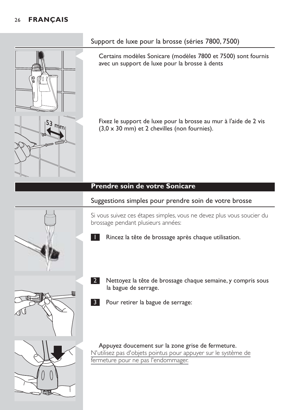 Philips Sonicare 7800 User Manual | Page 26 / 48