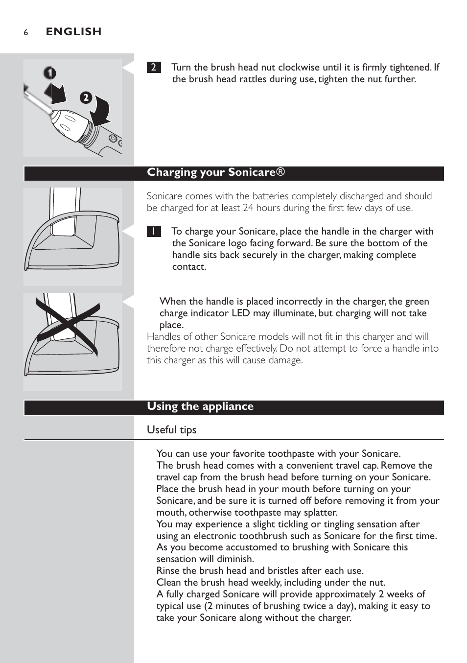 Philips Sonicare 7800 User Manual | Page 6 / 48