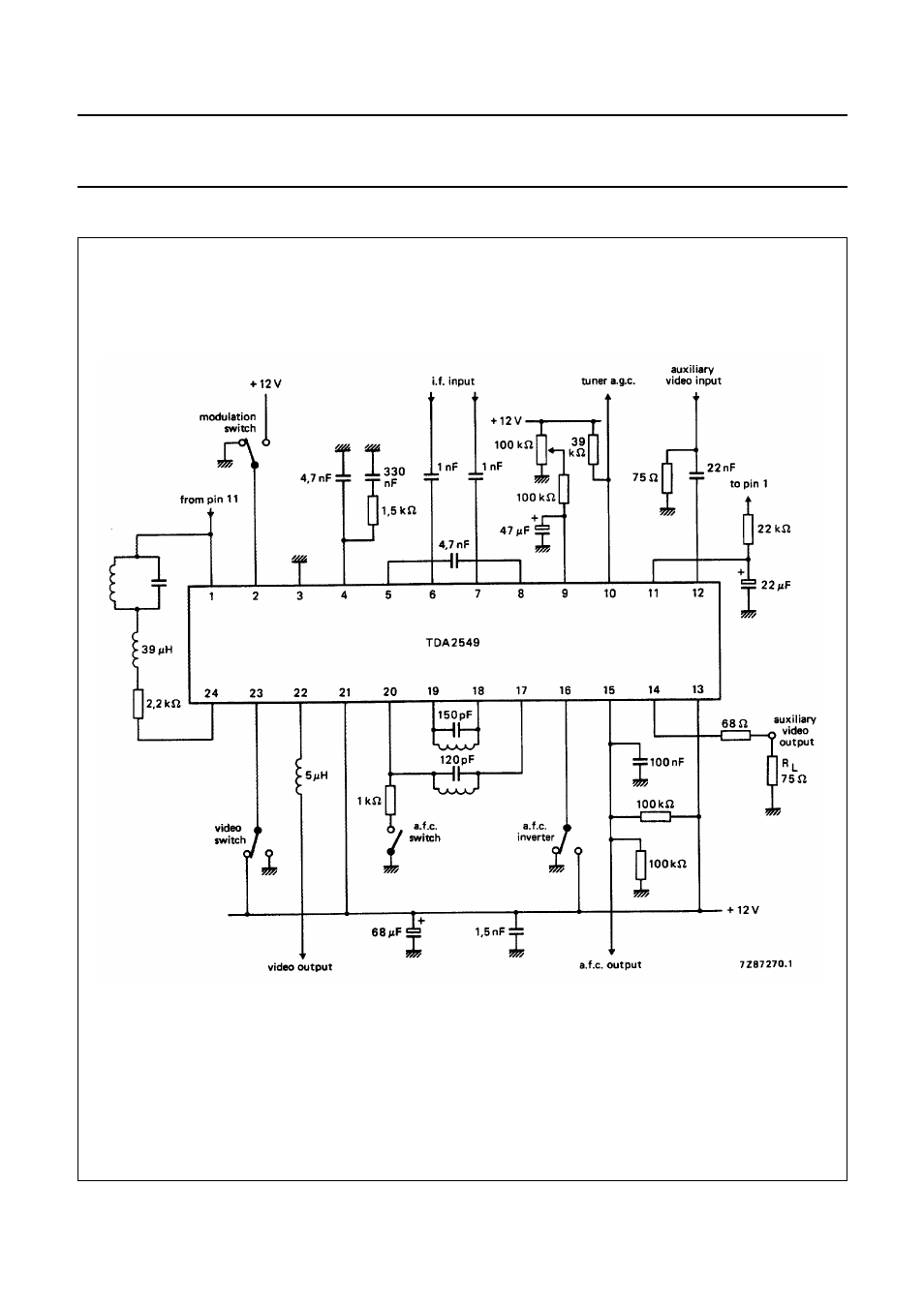 Application information | Philips TDA2549 User Manual | Page 7 / 9