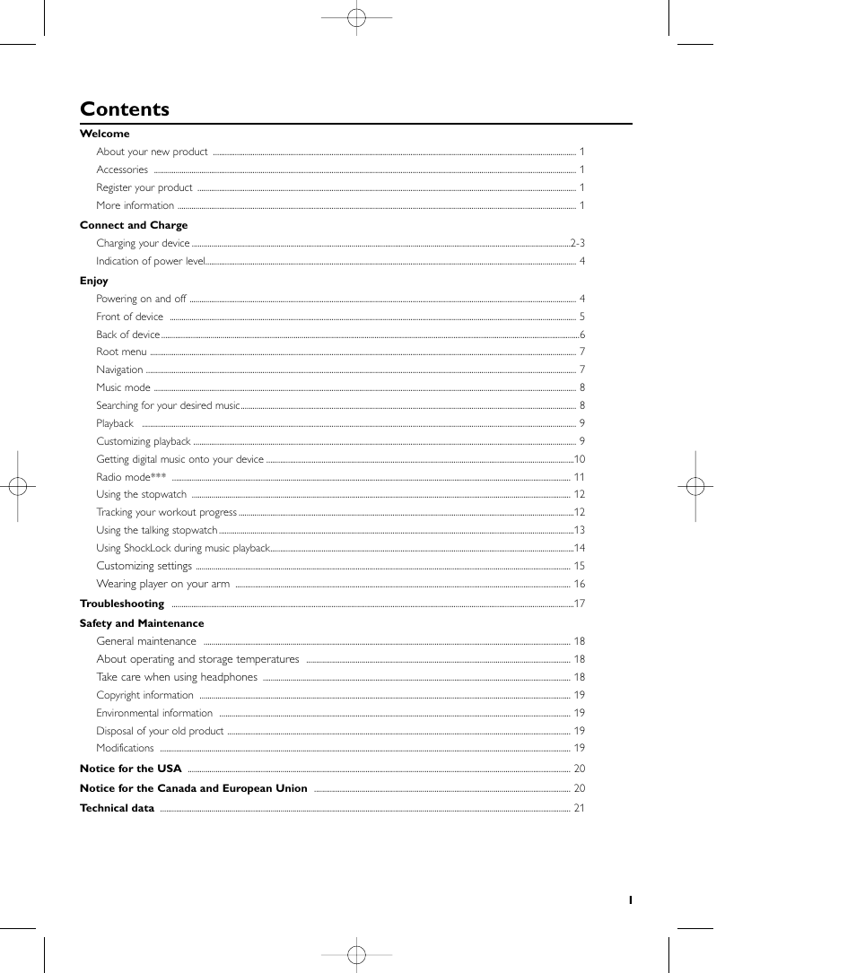 Philips audio players User Manual | Page 2 / 36